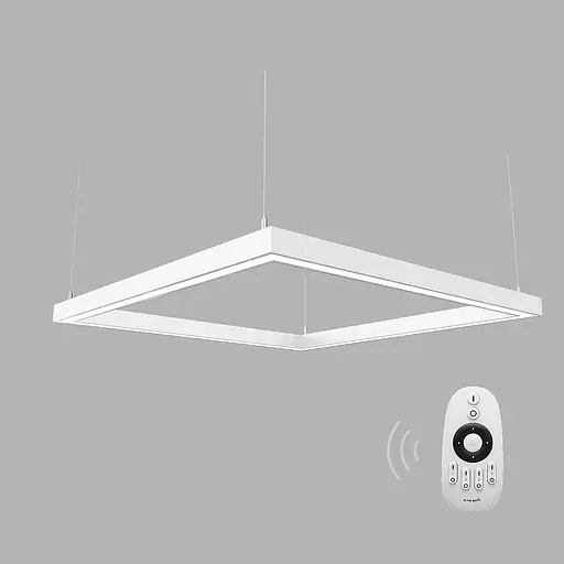 Димуємий світлодіодний світильник X-LED 160Вт квадрат білий (840х840х43) - фото 1