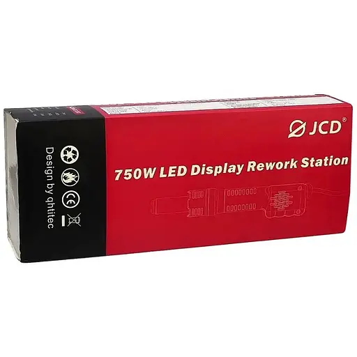 Термофен JCD 8208 со встроенным цифровым блоком управления (регулировка t 100-480 гр C, 750W, 220V) - фото 8