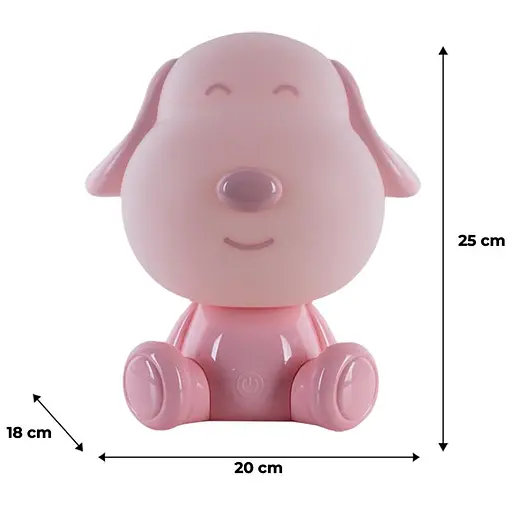 Світильник-нічник  Kite LED з акумулятором Doggy рожевий (K24-491-3-2) - фото 5