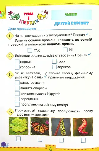 Мої досягнення. 2 клас. Тематичні діагностувальні роботи з інтегрованого курсу "Я досліджую світ" - фото 4