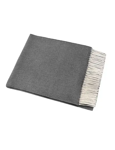 Плед бавовняний Миами Alice Vladi білий-дим 140х200 - фото 1