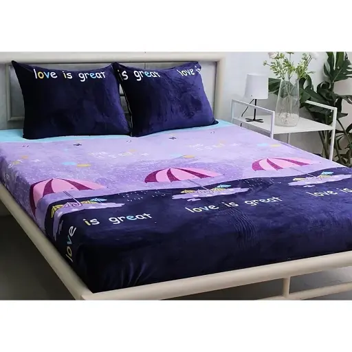 Простыня на резинке с наволочками TAG Tekstil 180х200х20 см 000267557
