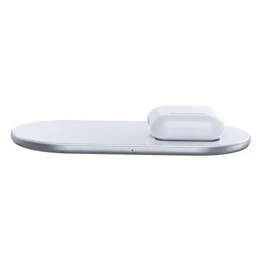 Бездротовий зарядний пристрій Baseus Simple 2in1Pro Edition White WXJK-C02 - фото 3