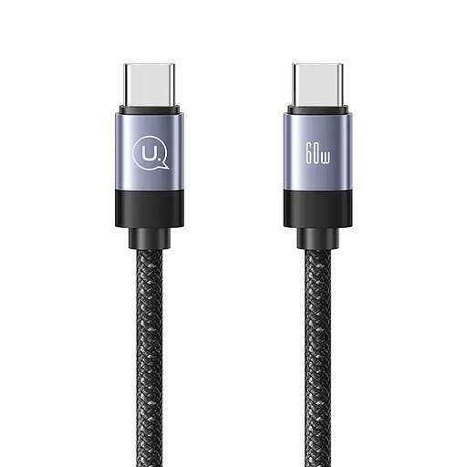 Кабель Usams US-SJ704 60W Magnetic Data Cable Type-C To Type-C-Rui Series 1m tarnish - фото 1