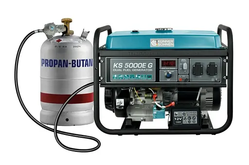 Генератор бензиновий газ/бензин Konner&Sohnen 4/4.5 кВт KS 5000E G - фото 2