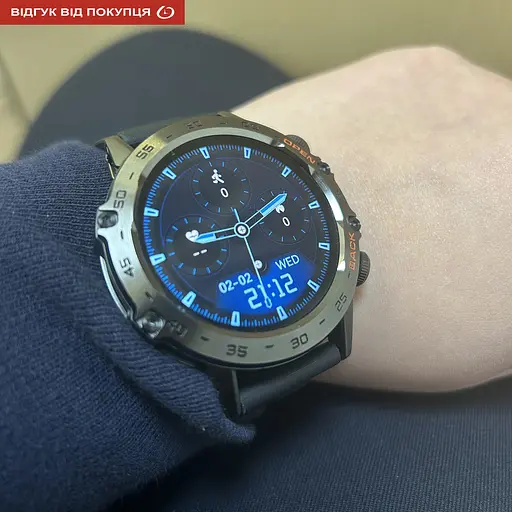 Годинник Smart Delta K52 Black Rubber, 2 ремінця - фото 25