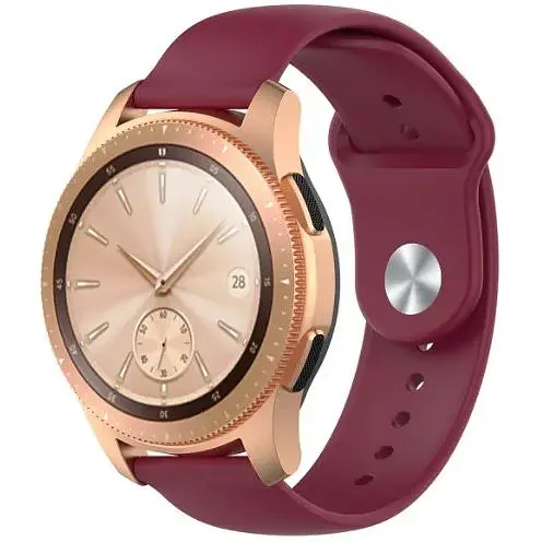 Ремінець DK CDK для Xiaomi Amazfit GTR 42mm 20mm Silicone Sport Band (011908) (red wine) - фото 3