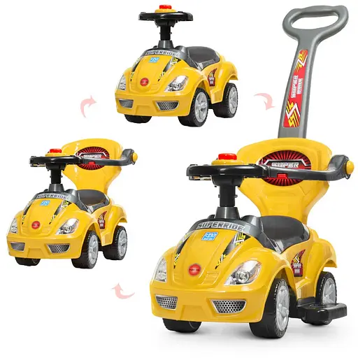 Каталка-толокар Bambi M 4205-6 Жовтий - фото 2