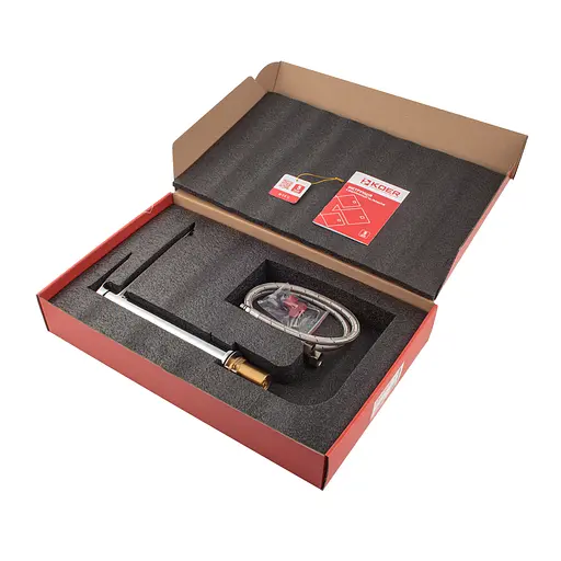 Змішувач для умивальника Koer KB-11028-01 високий KR5293 Хром - фото 5