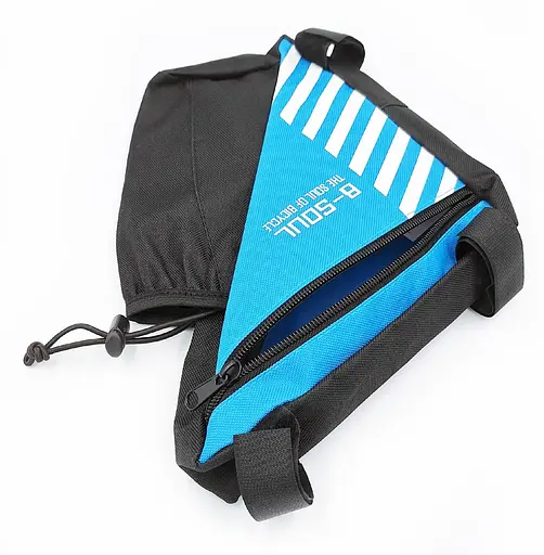 Велосумка під раму B-Soul bao-009 з кішенею для фляги чорно-блакитний (G00004952) - фото 2