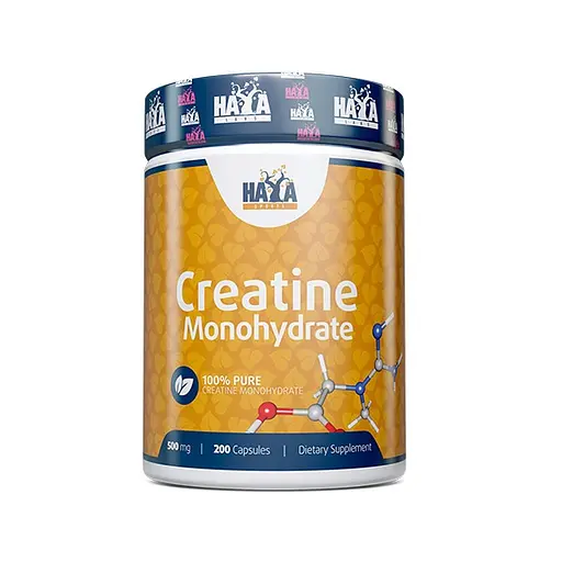 Креатин Sports Creatine Monohydrate 500 mg, 200 капсул Haya Labs 000288424