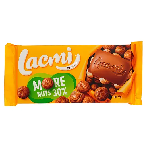 Уцінка. Шоколад молочний Roshen Lacmi з цілим лісовим горіхом 90 г (872113)  