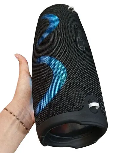 Портативная колонка Xterem2 Bluetooth переносной динамик Блютуз Большая 28 см IPX5 Черная - фото 4