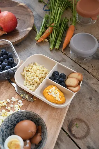 Тарелка Beaba силиконовая порционная бежевый (913614) - фото 2