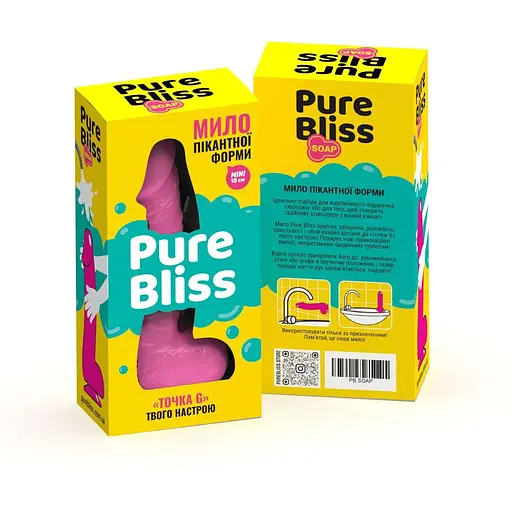 Крафтове мило-член із присоскою Pure Bliss Mini Pink - фото 7