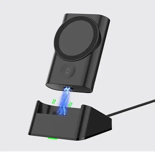 Бездротовий магнітний зарядний пристрій CoolReall 5200 mah Mobile & Watch & Extra Cell Phone - фото 2