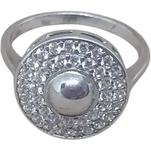 Серебряное кольцо Лазурит с фианитами. 1960р 17