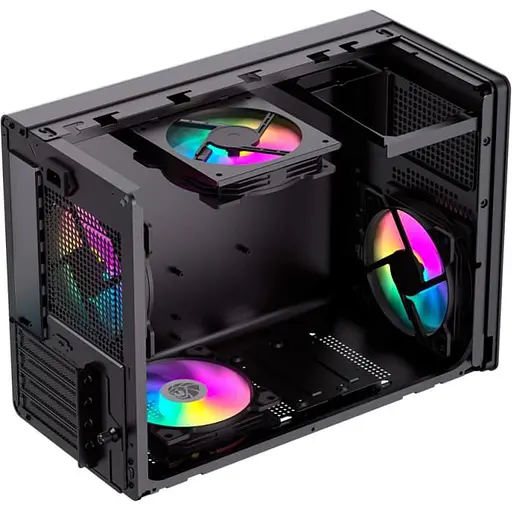 Корпус GameMax Spark Air с закаленным стеклом без блока питания, черный (Spark Air BK) - фото 7