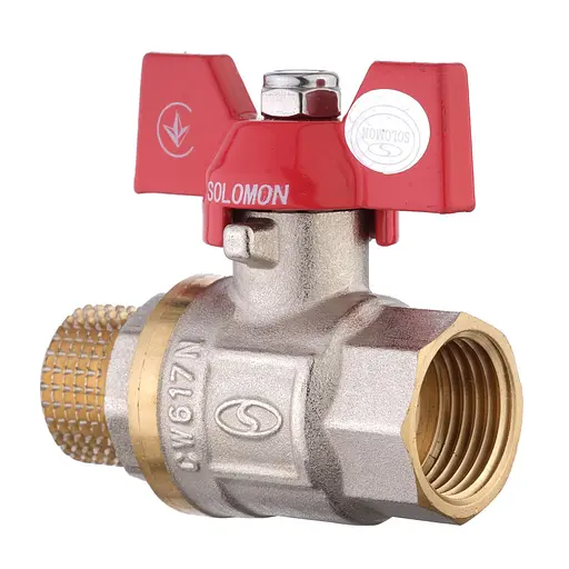 Кран кульовий прямий Solomon 1″ ЗВ КБ PN40 В1008 - фото 1