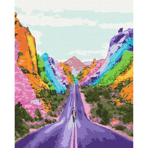 Картина по номерам Радужный путь Brushme 40x50 см разноцветная 000276766