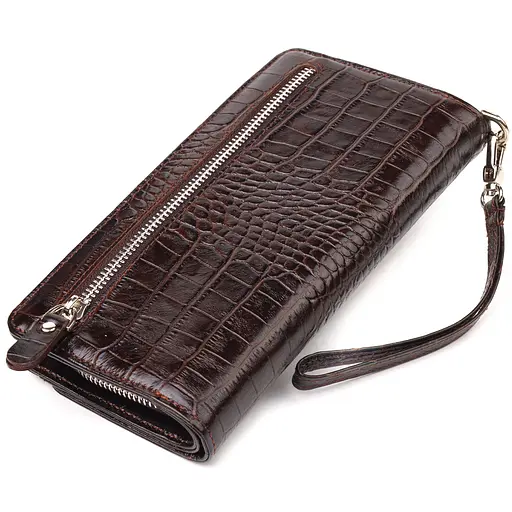 Кожаный женский кошелек Canpellini 20х10.5х3 см acs0025088 - фото 2