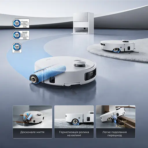 Робот-пылесос моющий Dreame Aqua 10 Roller Black - фото 5