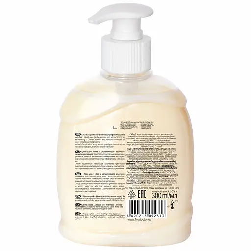 Крем-мило Fitodoctor Мед і зволожуюче молочко вітамінізуюче 300 мл - фото 2