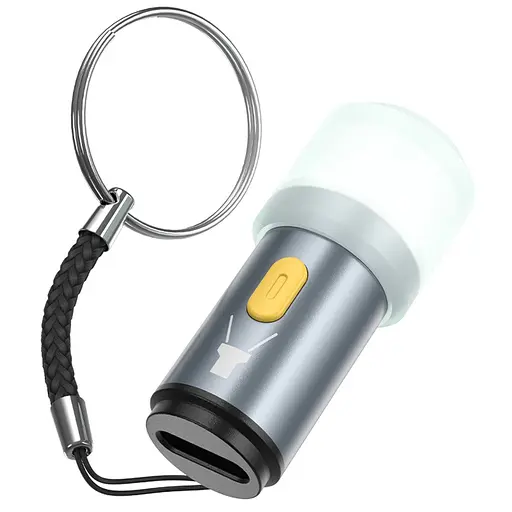 Ліхтарик Hoco UA38A LED міні брелок живлення від Type-C - фото 2