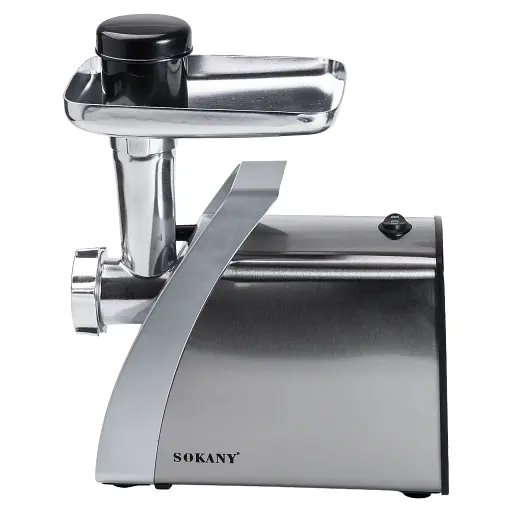 М'ясорубка електрична SOKANY SK-06001 з насадками, сталь Sokany SK-06001 - фото 1