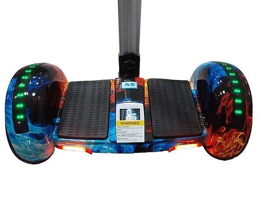 Гироскутер-сигвей с ручкой Smart Balance A8 Premium 10.5" Огонь и лед - фото 7