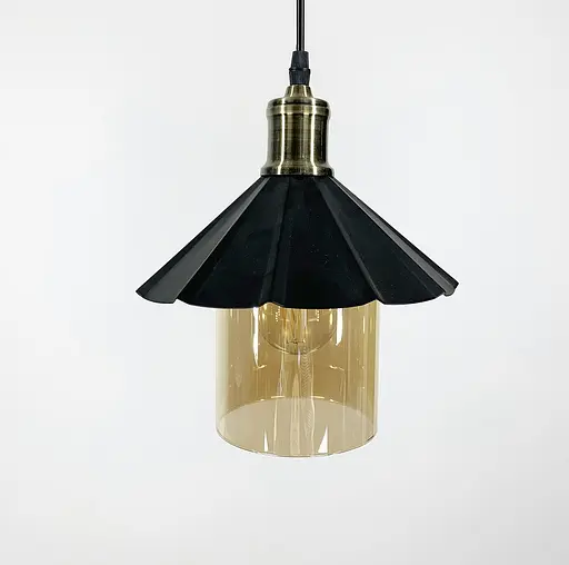 Підвісний світильник в стилі LOFT з плафоном графіт або янтар Line.F Колір плафона Графітовий - фото 1