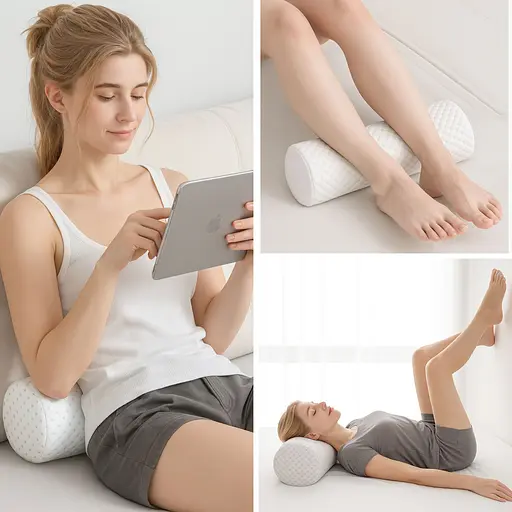 Подушка валик ортопедическая Ideia с эффектом памяти ErgoRoll 40х15х15 см (8000036078) - фото 3