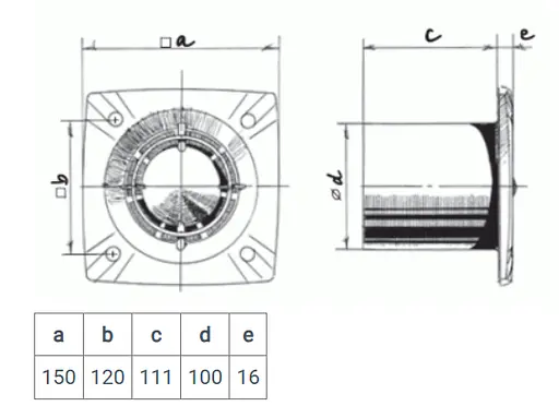 Малошумный вентилятор Blauberg Slim 100 - фото 2