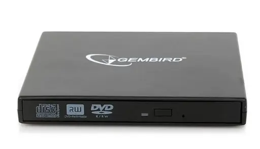 Оптический привод Gembird Black, DVD+/-RW, USB 2.0 (DVD-USB-02) - фото 2