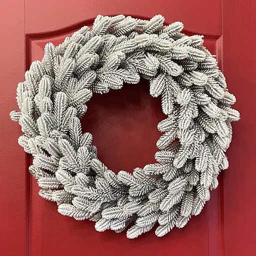 Вінок хвойний різдвяний Hvoya Traditional литий засніжений 40 см