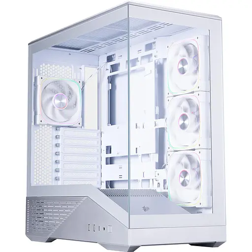 Корпус 1stPlayer GM7-SV-3FN7R-W-1FN7-W Silver - фото 1