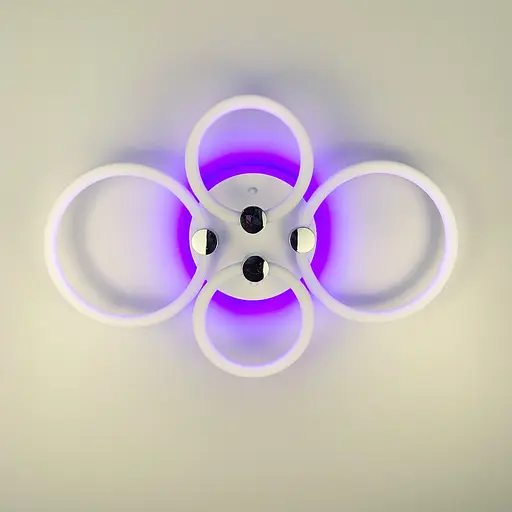 LED люстра с кольцами, рассеивающая свет на 360° Line.F A 2838/2+2 RGB LED - фото 4