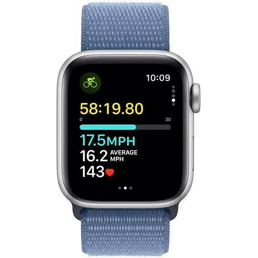 Смарт-годинник Apple Watch SE 2 GPS 44mm Silver Aluminium Case with Winter Blue Sport Loop (MREF3) - фото 2