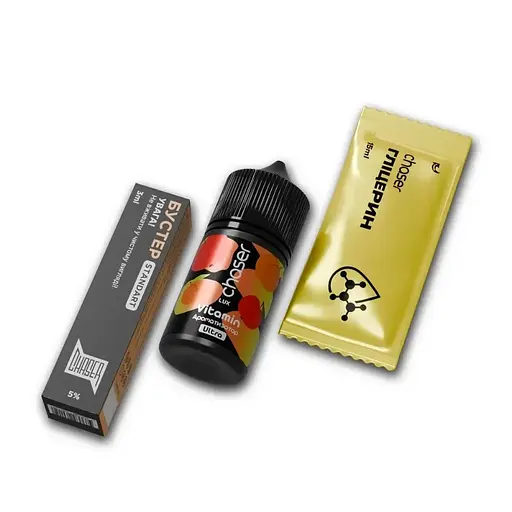 Набор компонентов для самозамеса солевой заправки CHASER Lux Ultra 30 мл VITAMIN Персик Яблоко, 0-50 мг (18067)