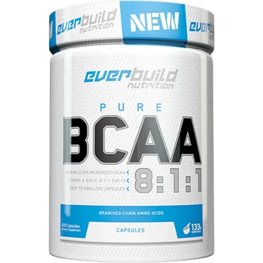 Амінокислоти Everbuild Nutrition BCAA 8:1:1, 400 капсул