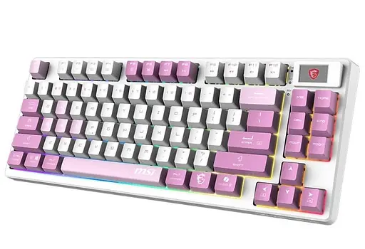 Клавіатура MSI FORGE GK600 TKL W VIOLET 83key USB-A/Wireless EN/UKR/RU RGB Violet (S11-43UAQ01-HH9) - фото 3