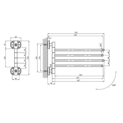Тримач для рушника Kroner KRM Elbe - ACC2914 CV022873 Хром - фото 2