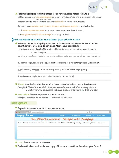 Cosmopolite Niveau 2: Cahier d'activites + CD audio - фото 12