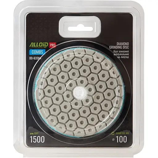 Круг алмазний Alloid Building Tools Combs шліфувальний на липучці 100 мм зерно 1500 (DD-63384) - фото 4