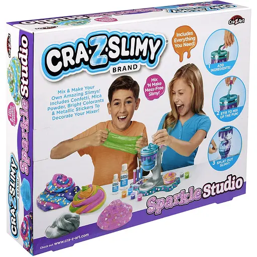 Слайм Cra-Z-Art Glitter Sparkle Studio 22 ед. (60396CRA) - фото 3