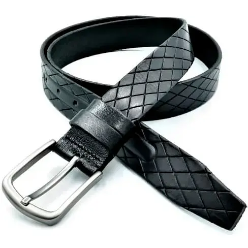 Ремінь шкіряний Weatro чоловічий 3,3х105-125 см acs0027322 - фото 1