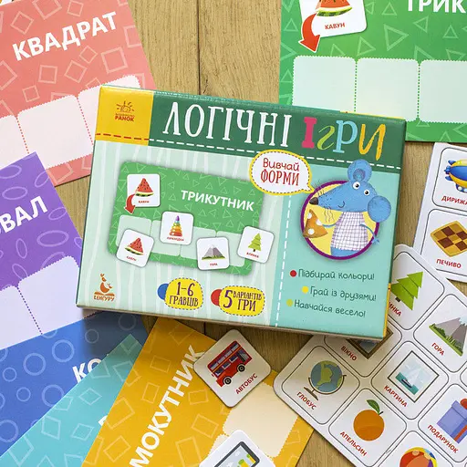 Логічна гра Ranok Creative Вивчай форми 24 картки 918002 - фото 2