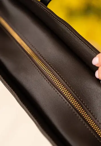 Шкіряний шоппер Walker Mini коричневий краст - фото 6