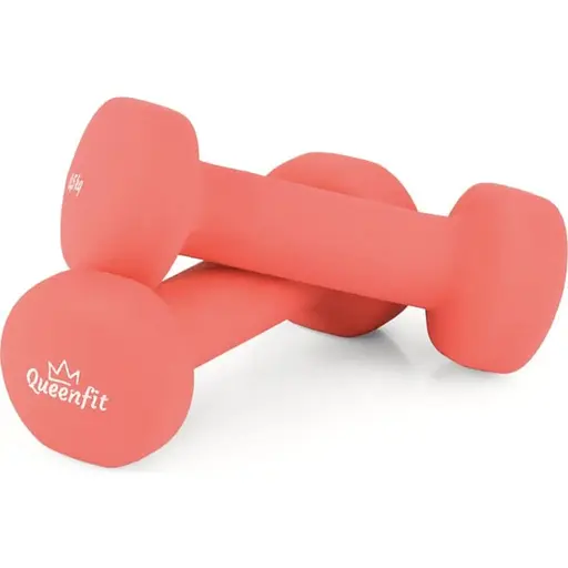 Гантели для фитнеса неопреновые Queenfit 2х0,5кг розовый
