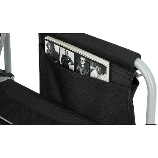 Стілець розкладаний KingCamp Portable Director Chair Black/Grey - фото 2